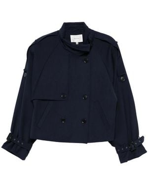 Gestuz Double-Breasted Jacket - Blue