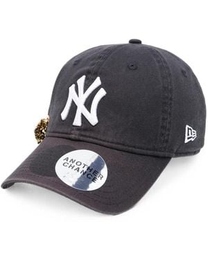 ANOTHER CHANCE Logo-Embroidered Baseball Cap - Blue