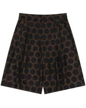 Charles Jeffrey Polka-Dot Tailored Shorts - Black