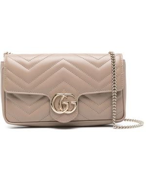 Gucci Gg Marmont Cross Body Bag - Grey