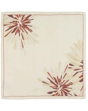 Brunello Cucinelli Floral-Print Scarf - Natural