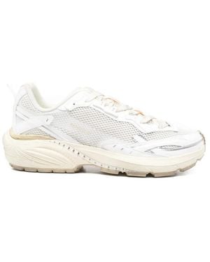 Represent Storm-Torn Mesh Panelled Trainers - White