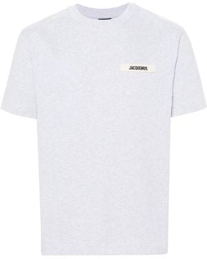 Jacquemus Le T-Shirt Gros Grain Top - White