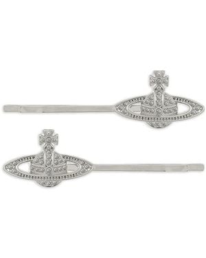 Vivienne Westwood Bobby Hair Pins (Set Of Two) - White
