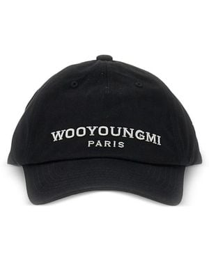 WOOYOUNGMI Embroidered-Logo Baseball Cap - Black