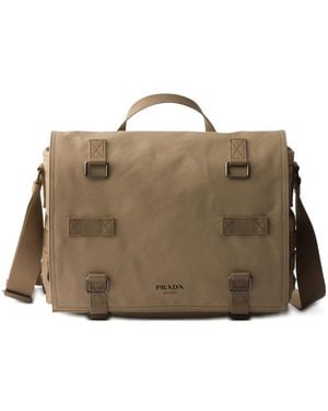 Prada Neutrals Messenger Bags - Natural