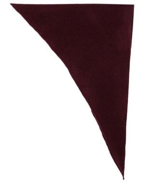 Roberto Collina Triangular Knitted Scarf - Purple