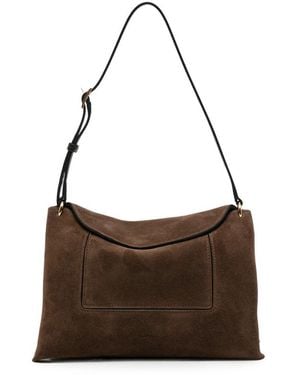 Wandler Shoulder Bag Penelope Slouch Suede - Brown