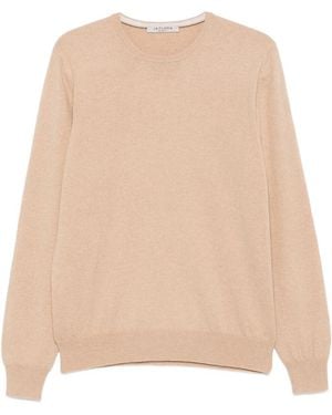 La Fileria Crew-Neck Cashmere Jumper - Natural