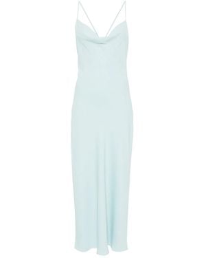 Calvin Klein Criss-Cross Midi Dress - Blue