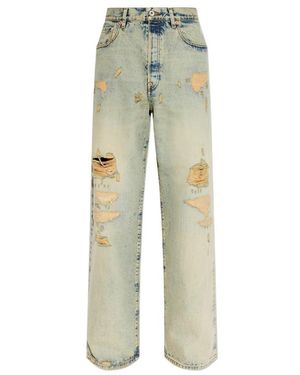 KENZO Distressed Bleached-Effect Jeans - Natural