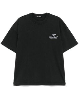 Cole Buxton Logo-Embroidered T-Shirt - Black