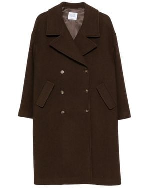 LE SULLY STUDIO Double-Breasted Notched-Lapel Coat - Brown