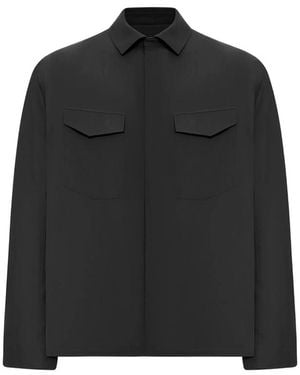 Veilance Flap-Pocket Shirt - Black