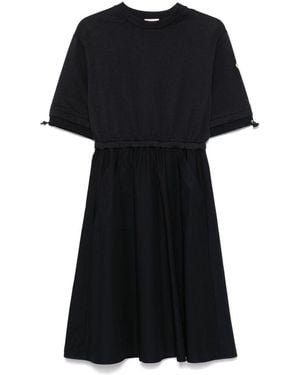 Moncler Cotton Midi Dress - Black