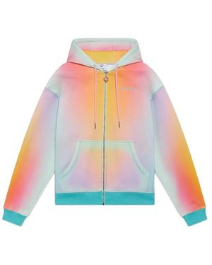 CASABLANCA Gradient Zip-Up Hoodie - Pink
