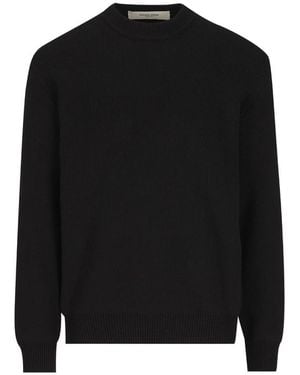 Golden Goose Logo-Embroidered Crewneck Jumper - Black