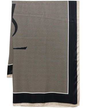 Saint Laurent Cassandre Scarf - Grey