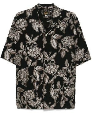 Needles Floral-Jacquard Shirt - Black