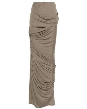 Entire studios Dia Draped-Design Maxi Skirt - Natural