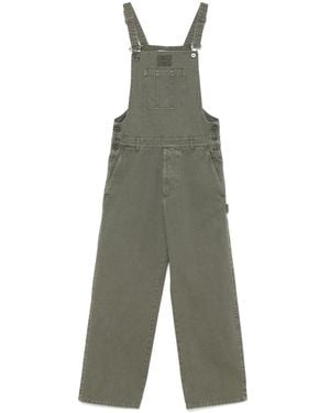 Miu Miu Gabardine Dungarees - Green