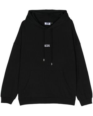 Gcds Printed Hoodie - Black