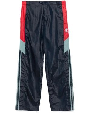 Martine Rose Logo-Embroidered Track Pants - Blue