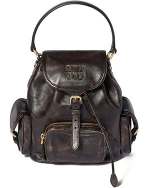 Miu Miu Backpacks - Black