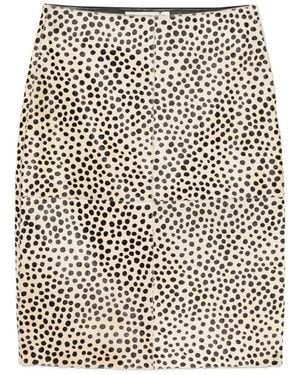Rohe Cheetah Pony Hair Midi Skirt - Natural
