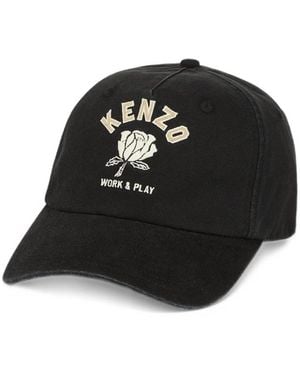 KENZO Work And Play Cotton Cap - Black