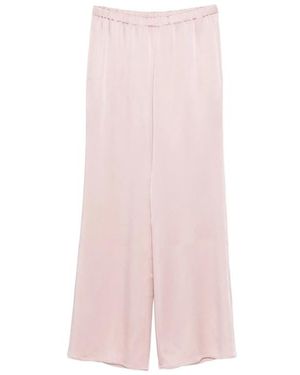 Antonelli Elasticated-Waistband Palazzo Trousers - Pink