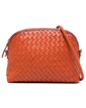 Dragon Diffusion Chunky Fellini Woven Clutch Bag - Orange
