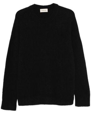 Atomo Factory Crew-Neck Long-Sleeve Jumper - Black