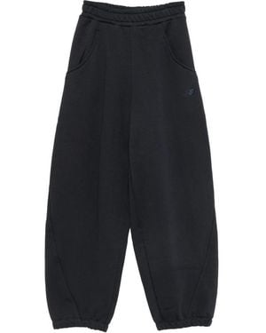 New Balance Logo-Embroidered Track Pants - Blue