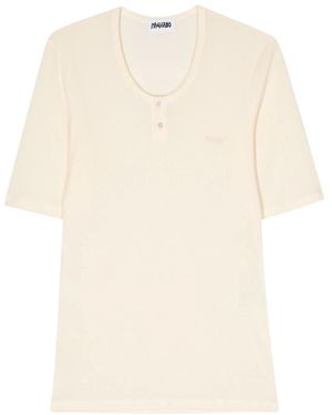 Magliano Embroidered-Logo T-Shirt - Natural