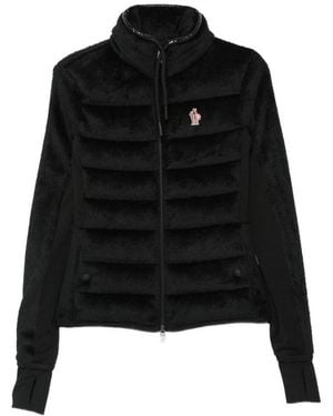 Moncler Polartec Zip-Up Jacket - Black