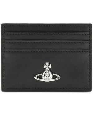 Vivienne Westwood Orb-Plaque Card Holder - Black