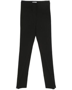 LA PISCINE Split-Hem Trousers - Black