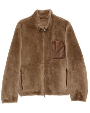 Salvatore Santoro Reversible Leather Jacket - Brown