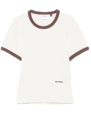 Axel Arigato T-Shirt Dahlia Cream - White