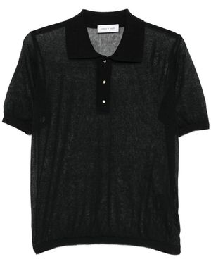 Ernest W. Baker Buttoned Polo Shirt - Black