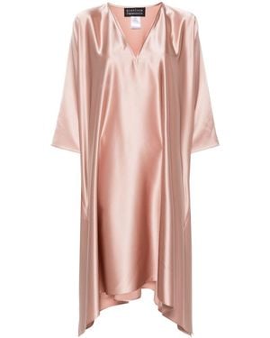 Gianluca Capannolo Satin-Weave Kaftan Dress - Pink