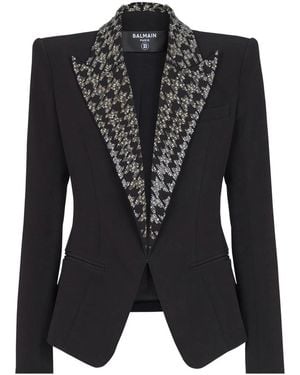 Balmain Embroidered 6-Buttons Jacket - Black