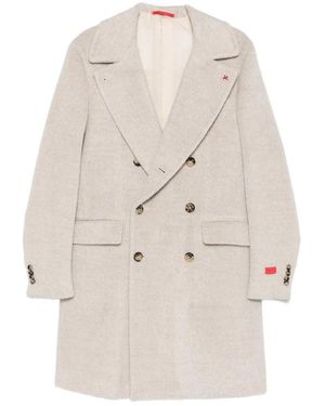 Isaia Neutrals Coats - Natural