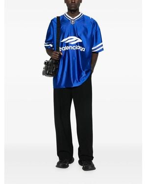 Balenciaga T-Shirts And Vests - Blue