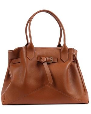 Ballantyne Kate Leather Tote Bag - Brown