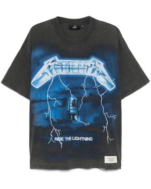 Represent X Metallica Ride The Lightning T-Shirt - Blue