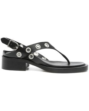DURAZZI MILANO 35Mm Eyelet-Detail Sandals - Black