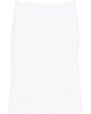 ShuShu/Tong Skirt High-Waisted Crinkled - White