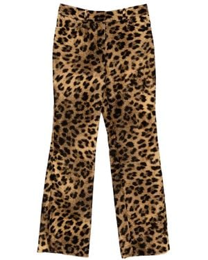 Ba&sh Animal-Print Pants - Natural
